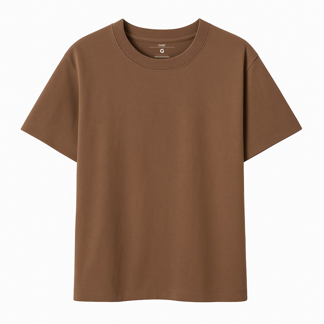 Camiseta Over Algodão Básica - Imagem 4