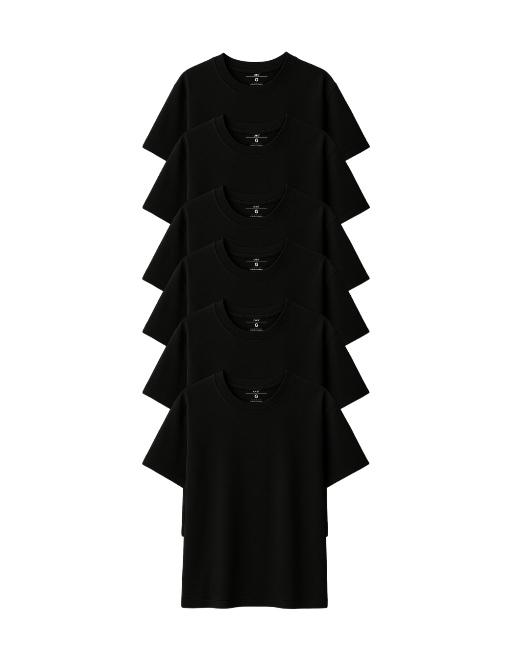 Kit 6 Camisetas Over Algodão Básica - Imagem 2