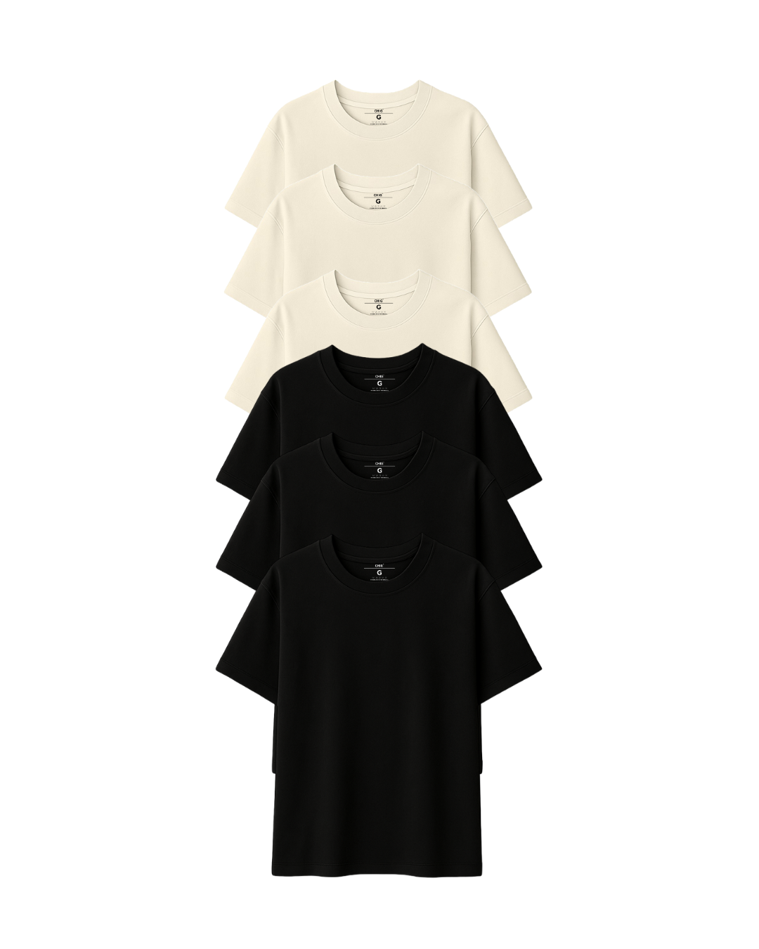 Kit 6 Camisetas Over Algodão Básica - Imagem 5