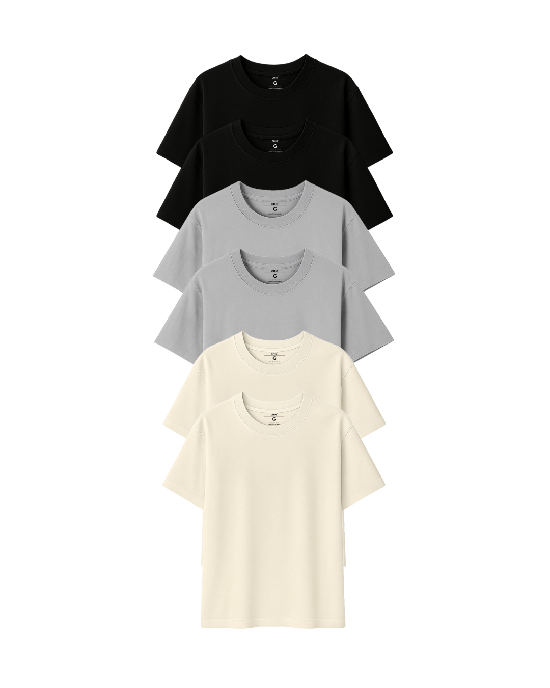 Kit 6 Camisetas Over Algodão Básica - Imagem 4