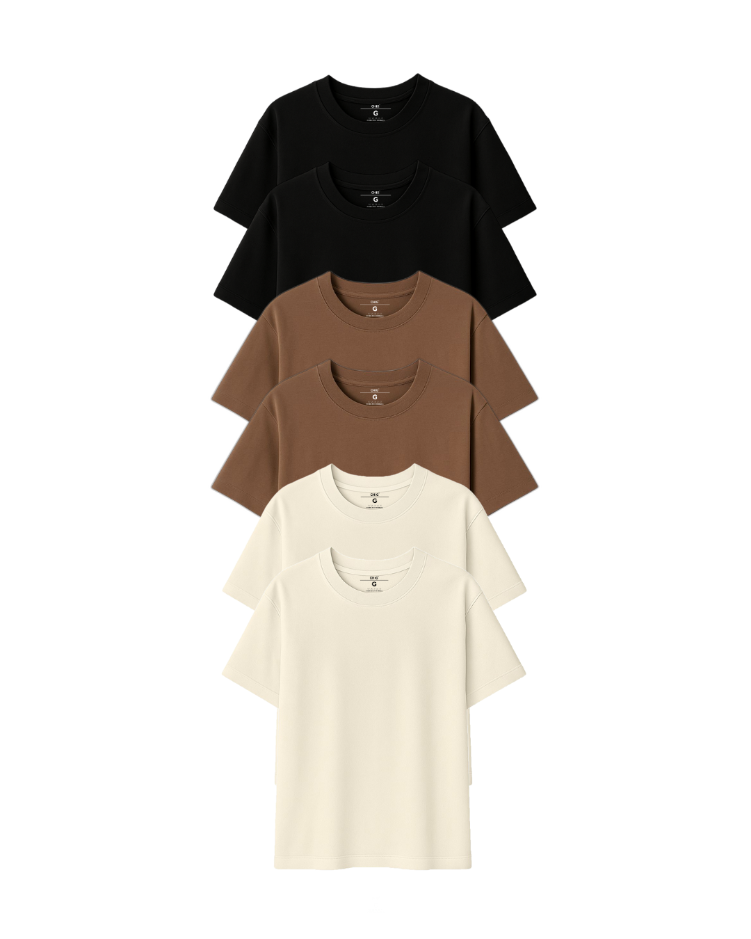 Kit 6 Camisetas Over Algodão Básica - Imagem 7