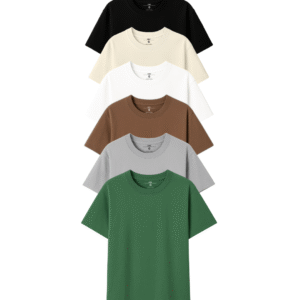 Kit 6 Camisetas Over Algodão Básica