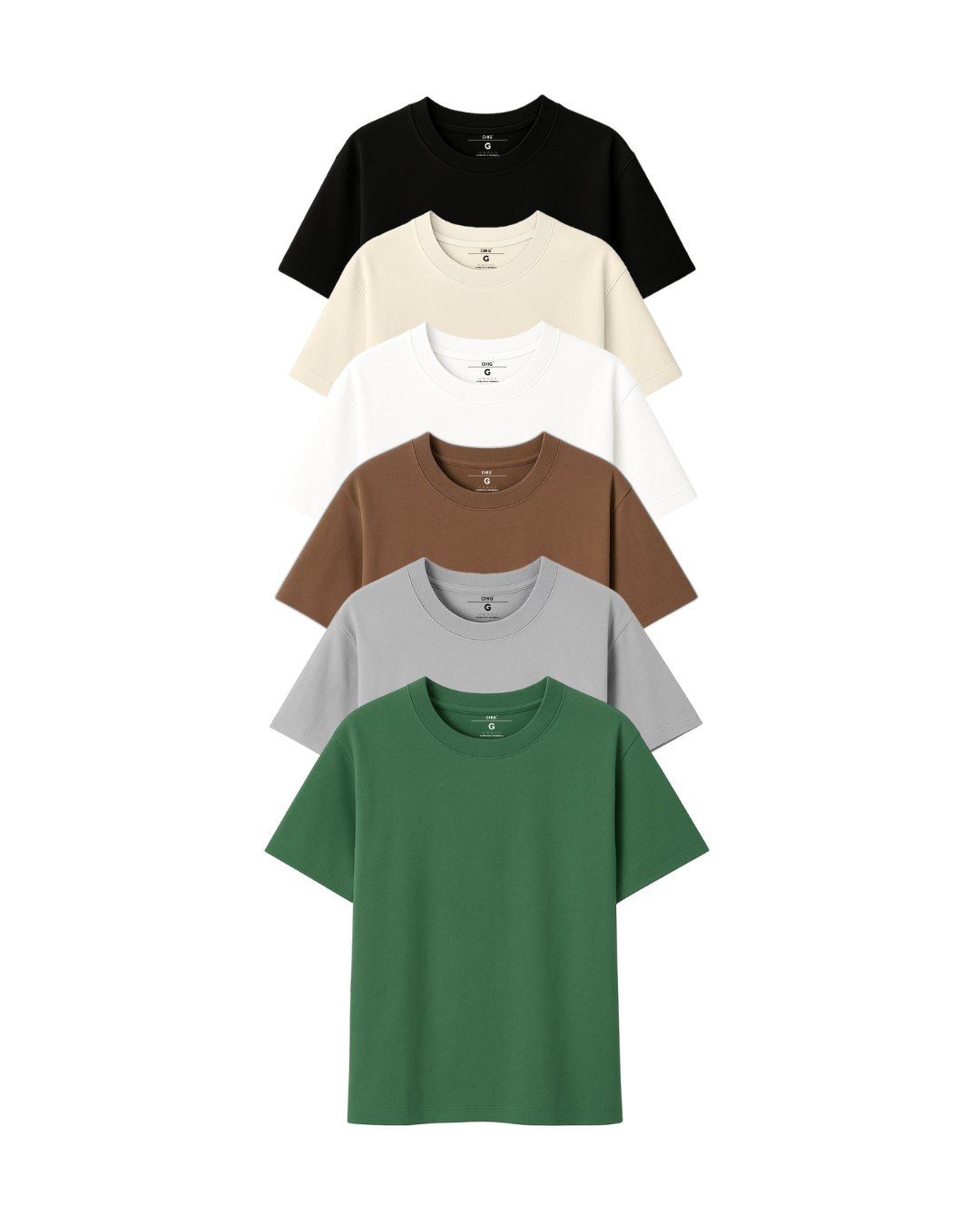 Kit 6 Camisetas Over Algodão Básica